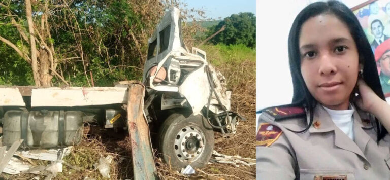 Accidente en la Bajada de Los Pérez cobró la vida de una sargento de la GNB