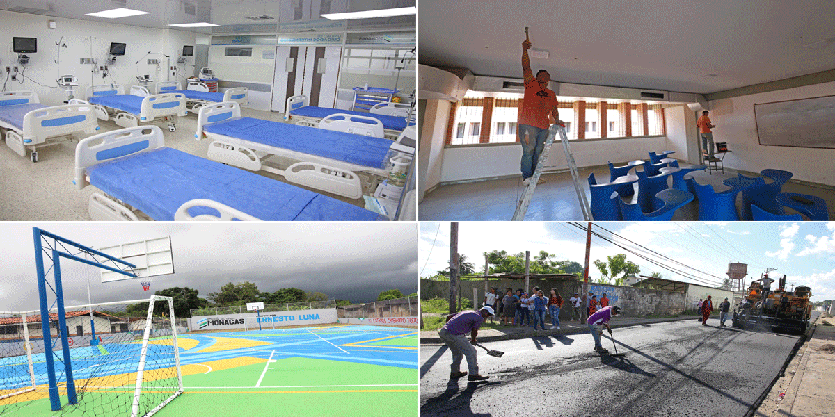 Gobernación se apunta éxitos en infraestructura hospitalaria, educativa, vial y de viviendas