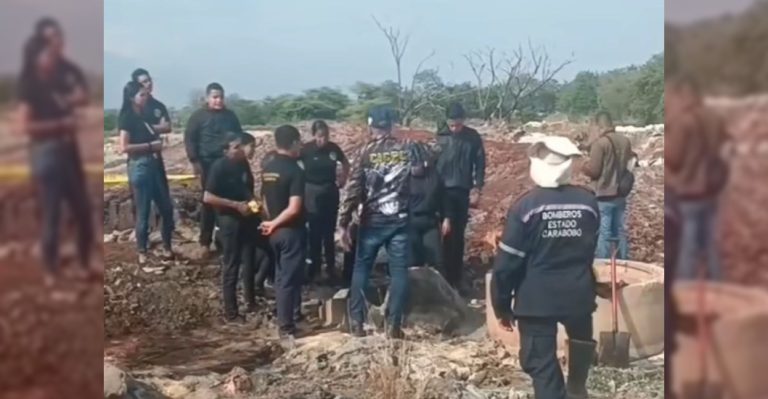 Encuentran a una mujer muerta dentro de un tubo de concreto