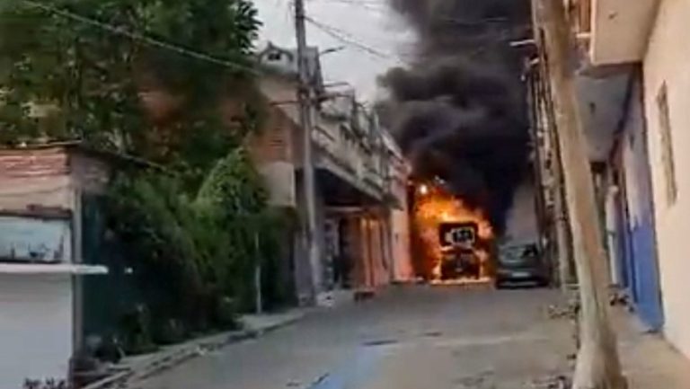 Reportan heridos tras incendio de paquetería electoral en México