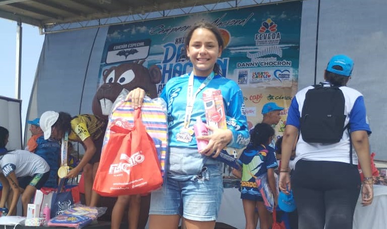 Monaguense Vanessa Zapata destacó en el Campeonato Nacional de Aguas Abiertas