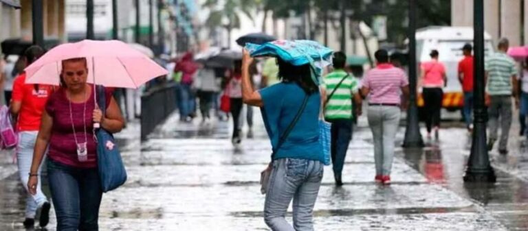 Inameh prevé lluvias y chubascos en varios estados del territorio nacional