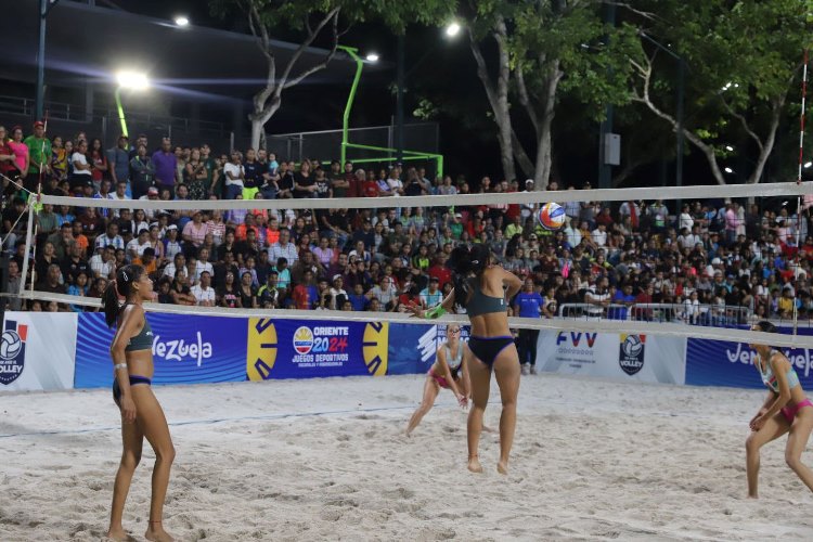 Monagas avanzó a cuartos de final de voleibol de arena en los Juegos Oriente 2024