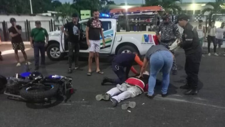 Motorizado resultó herido tras ser impactado por un camión en Maturín