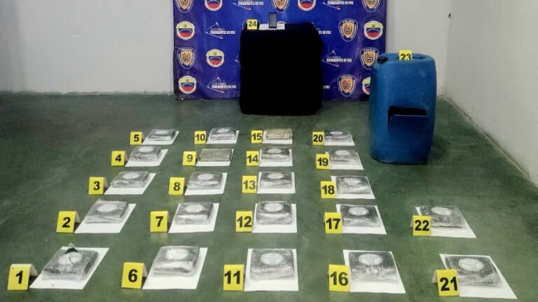 Hallan 22 panelas de cocaína abandonadas en Apure