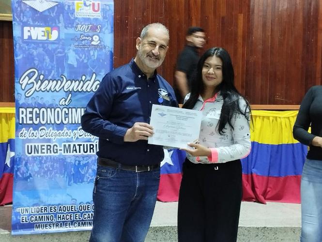 Unerg Maturín reconoce labor de 126 delegados estudiantiles