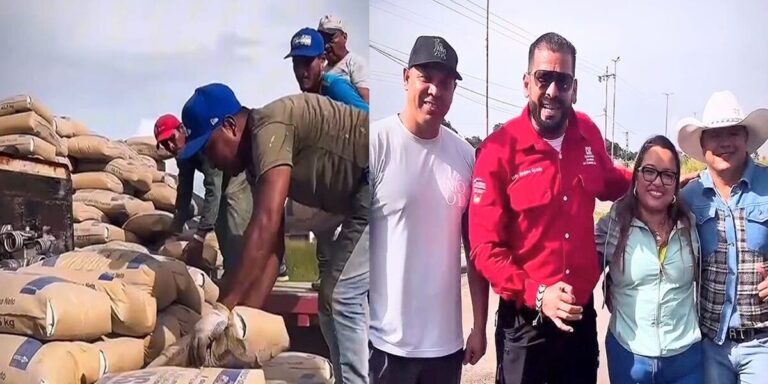 Cerro Azul entregó 65 toneladas de cemento