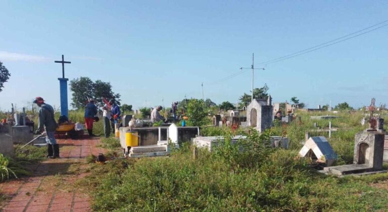 Inició rehabilitación integral del cementerio de Quiriquire