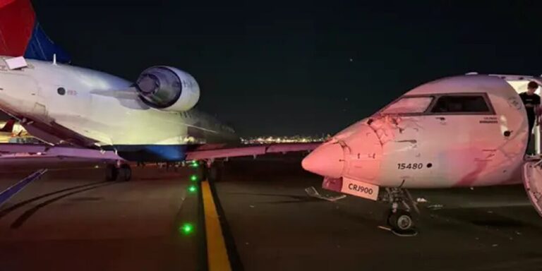 Dos aviones chocan en aeropuerto de Nueva York