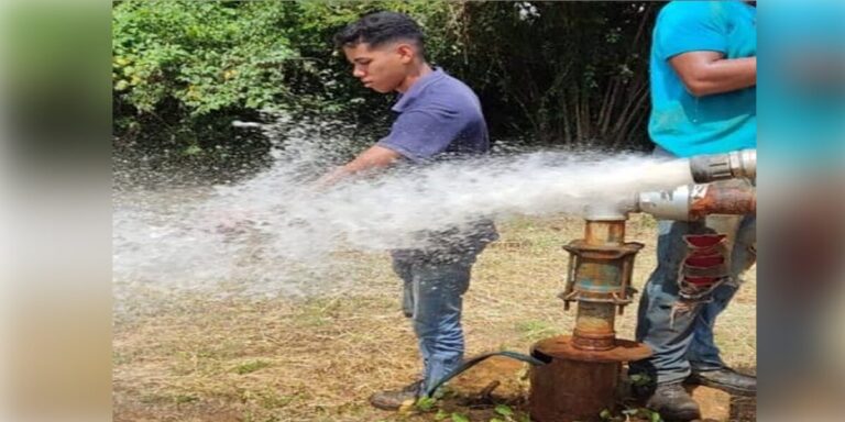 Familias son beneficiadas con activación de pozos